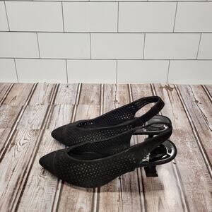 Jeffrey Campbell Bianca Womens Suede Slingback Pumps Size 7 Heels